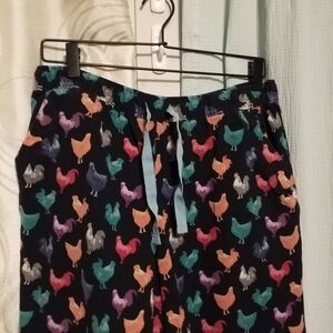 Women's Multicolor Chicken Print Pajama Pants